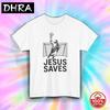 Jesus Saves Shirt Funny Soccer Goalie Christian Tee S5XL Religious Humor Gift Featuring Trendy Gothic T Shirts Y2K Cotton