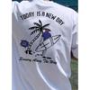 European Size Men'S Letter Print Crew Neck T-Shirt, Summer Outdoor Sports Short Sleeves