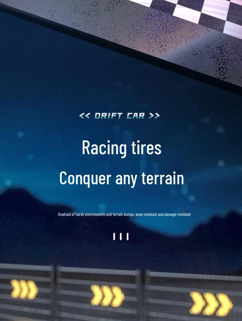 RC Drift Car: High-Speed 4WD Remote Control with Rechargeable Lights, Ideal for Kids.