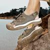 Anti-collision Toe Driving Shoes Handmade Men Summer Mesh Footwear Non-Slip Walking Sandals Leisure Walk Outdoor Beach Flats