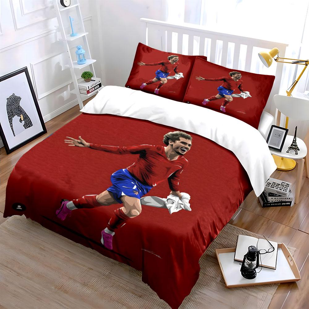 Soccer player graphic design. Bedding sets Duvet cover sets Duvet covers Pillowcases(1* Duvet Cover 2* Pillowcases without duvet insert)
