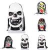 Horror Skeleton Ghost Mask Headwear Halloween Masquerade Costume Latex Props