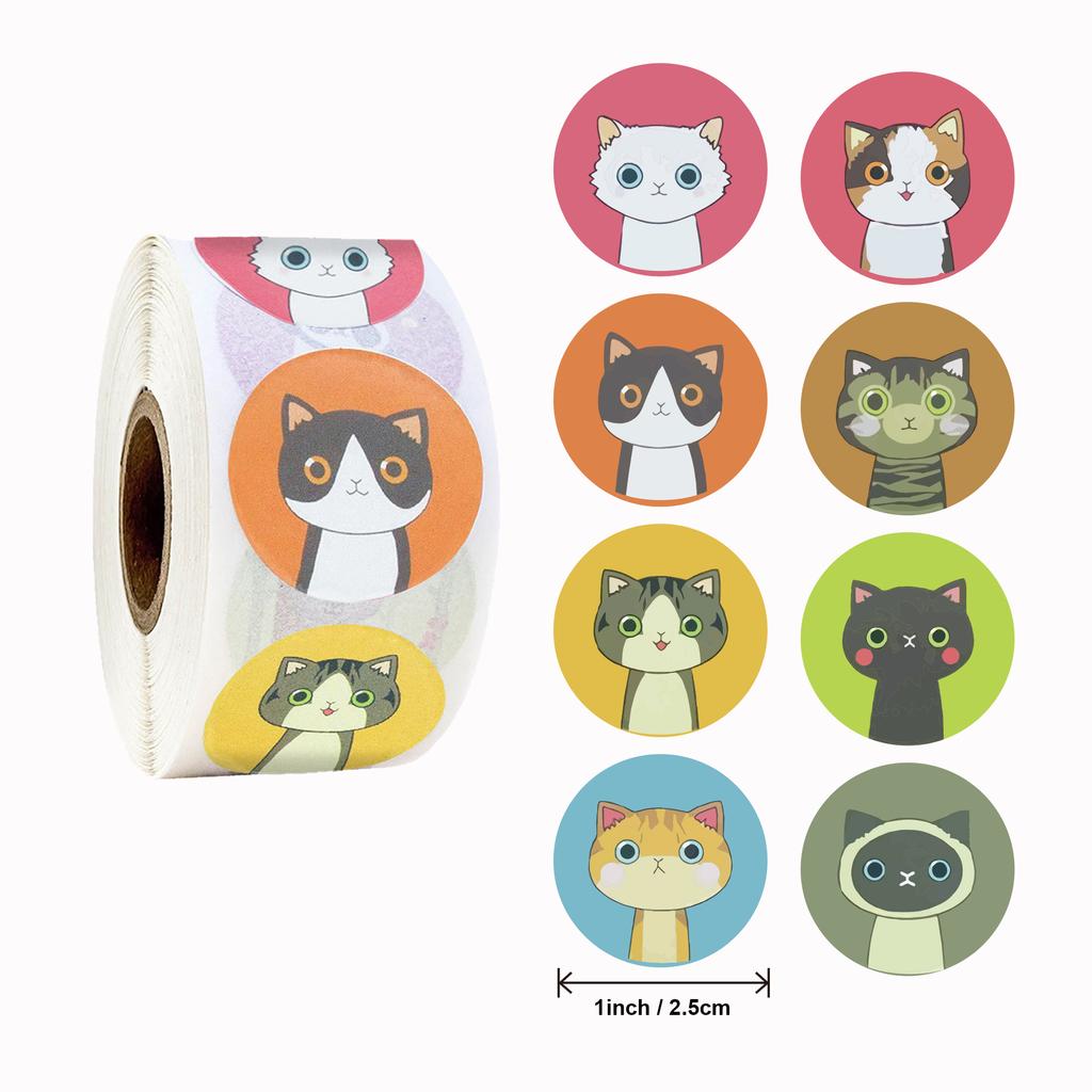 500 Pcs Reward Stickers Motivational Stickers Roll For Kids For School Reward Students Teachers Cute Animals Stickers Labels