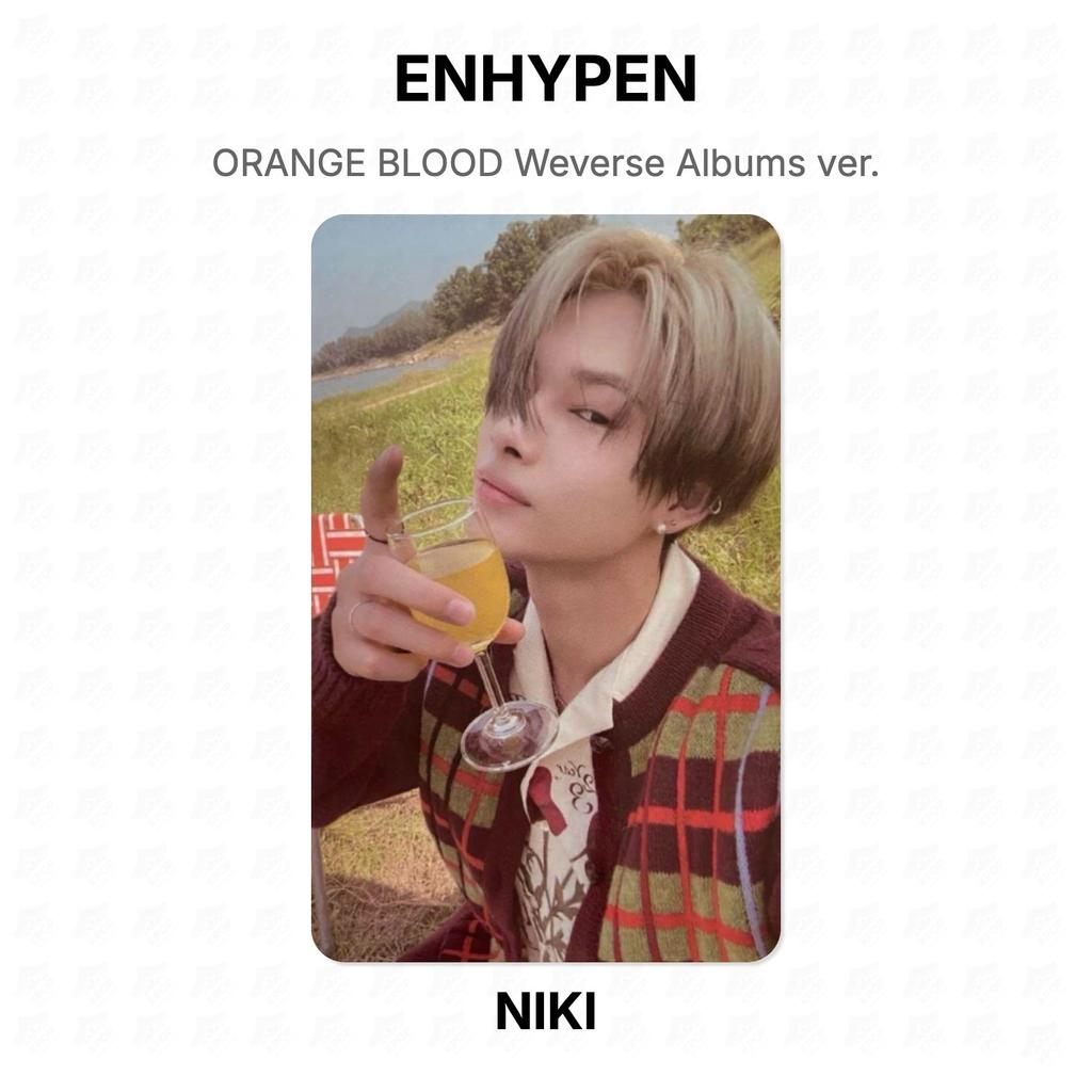 ENHYPEN ORANGE BLOOD Weverse Albums ver. Fototessera ufficiale