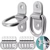 2/4/6/8Pcs Trailer Connector Link D Rings Lashing Hooks  Truck  ATV Boat Kayak