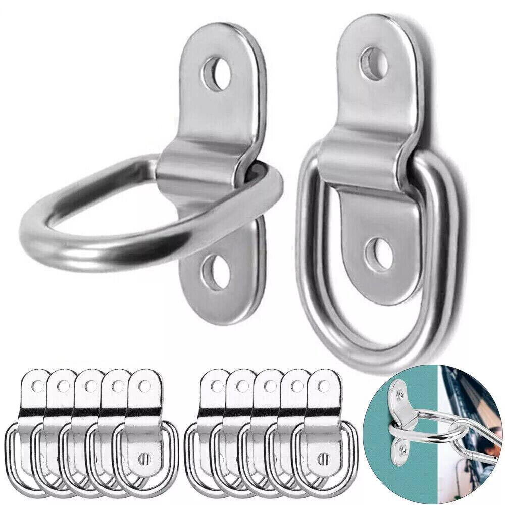 2/4/6/8Pcs Trailer Connector Link D Rings Lashing Hooks  Truck  ATV Boat Kayak
