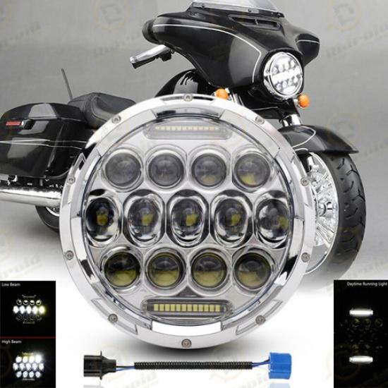7" inch LED Headlight Hi/Lo Beam Headlamp for Harley-Davidson Street Glide FLHX
