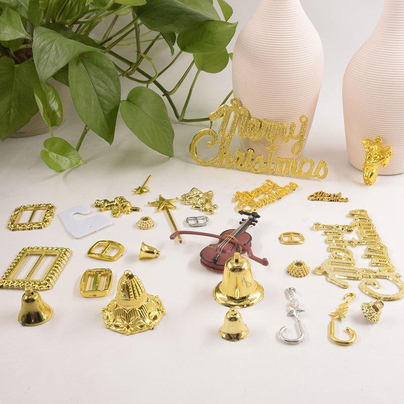 6/9/12pcs Miniature Metal Musical Instrument Ornament Family DIY Mini Decorative Crafts Christmas Hanging Decorations TMZ