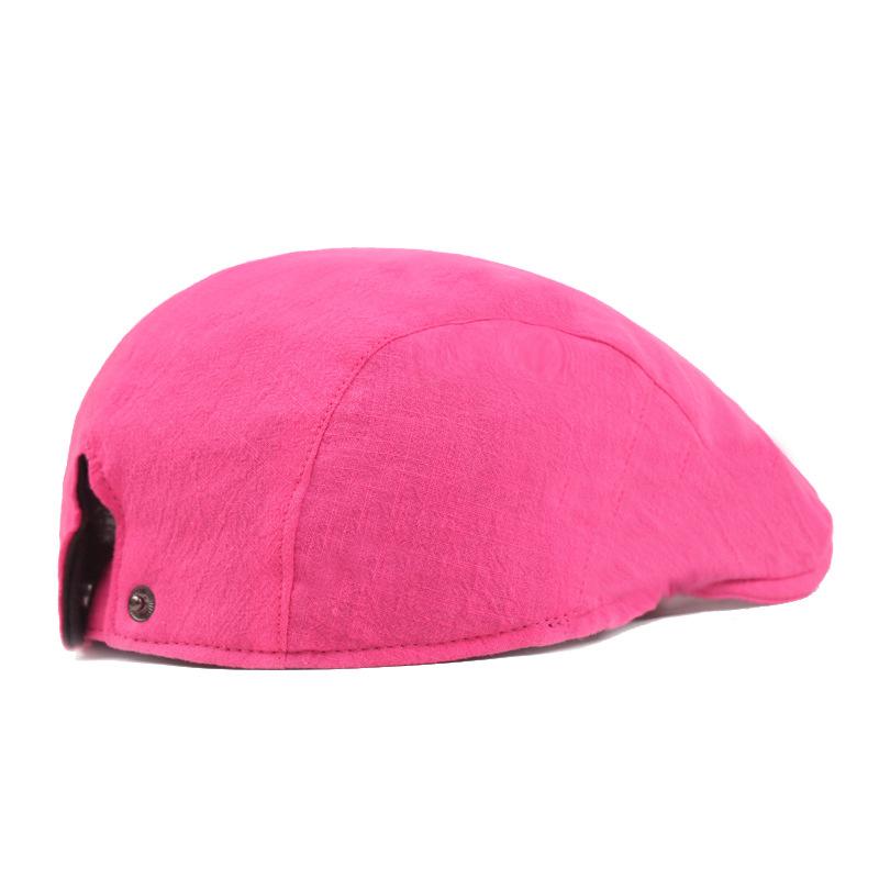Japońska i Koreańska Czapka z Daszkiem Młodzieżowa Literacka Czapka Forward Damska Nostalgiczny Retro Beret Jednokolorowa Czapka Damska 56-58CM