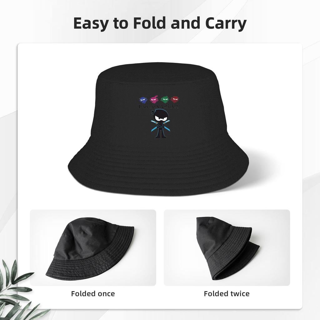 Ninja Kidz Bucket Hat Panama Bob Hats Outdoor Cool Autumn For Summer Beach Fishing Unisex Fisherman Caps