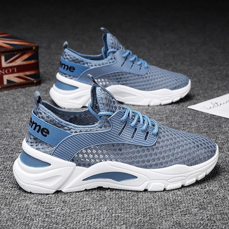 Men's Shoes Summer New Versatile Sports Casual Running Increase Youth Mesh