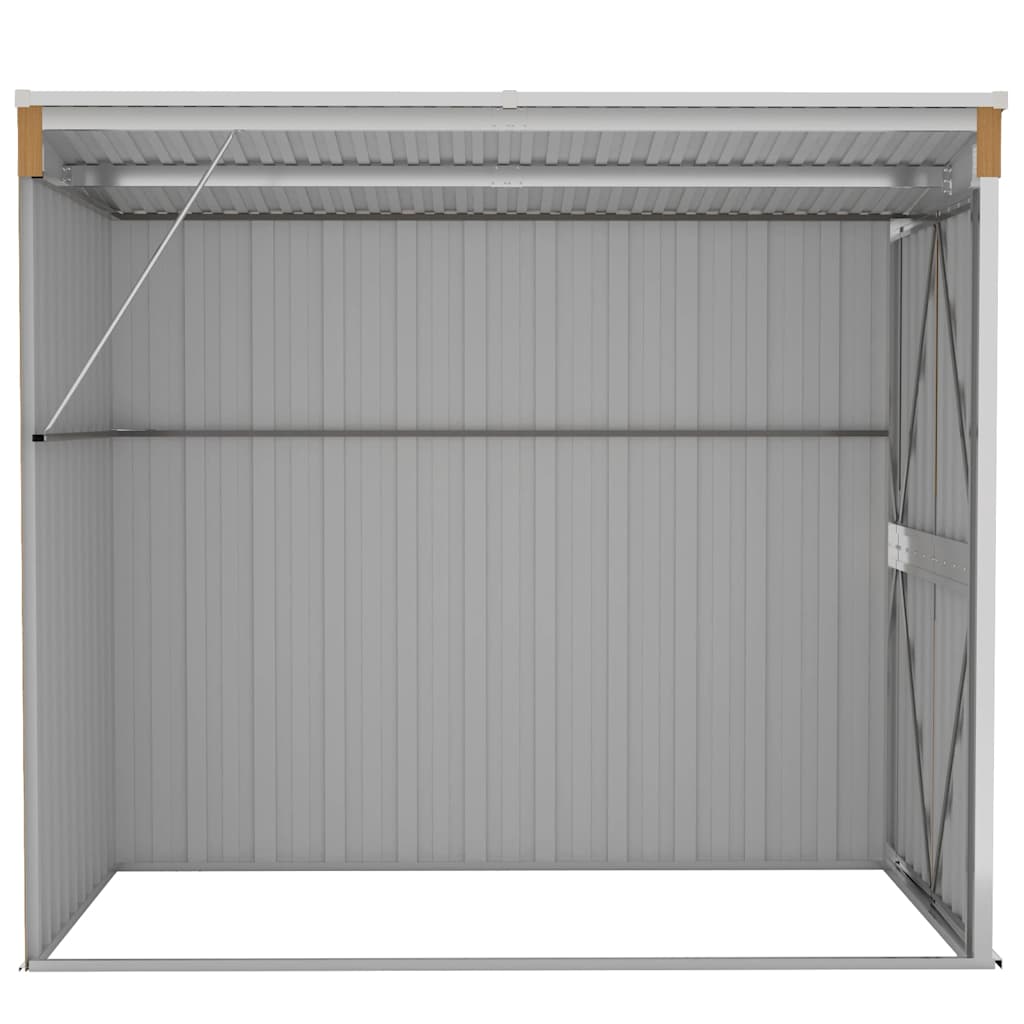 Vidaxl Garden Shed, Wall-Mounted, Brown, 118X194X178 Cm