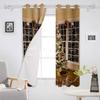 3D Christmas Tree Curtains 2-Panel Luxury Sunshade for Living Room Bedroom Home Decor Merry Christmas