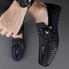 New Men Loafers Genuine Leather Moccasins Lightweight Breathable Driving Shoes Male Classical Office Footwear Men Shoes Loafers