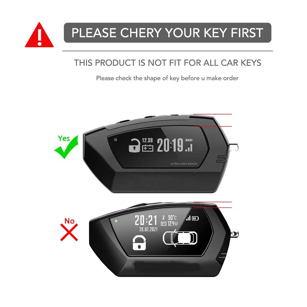 Keychain For Pandora DXL4950 DX-90 D010 DX 90 91 6X 9X 90B 90BT 90L 42 Moto Russia 2 Way LCD Car Key Case Remote Alarm Cover