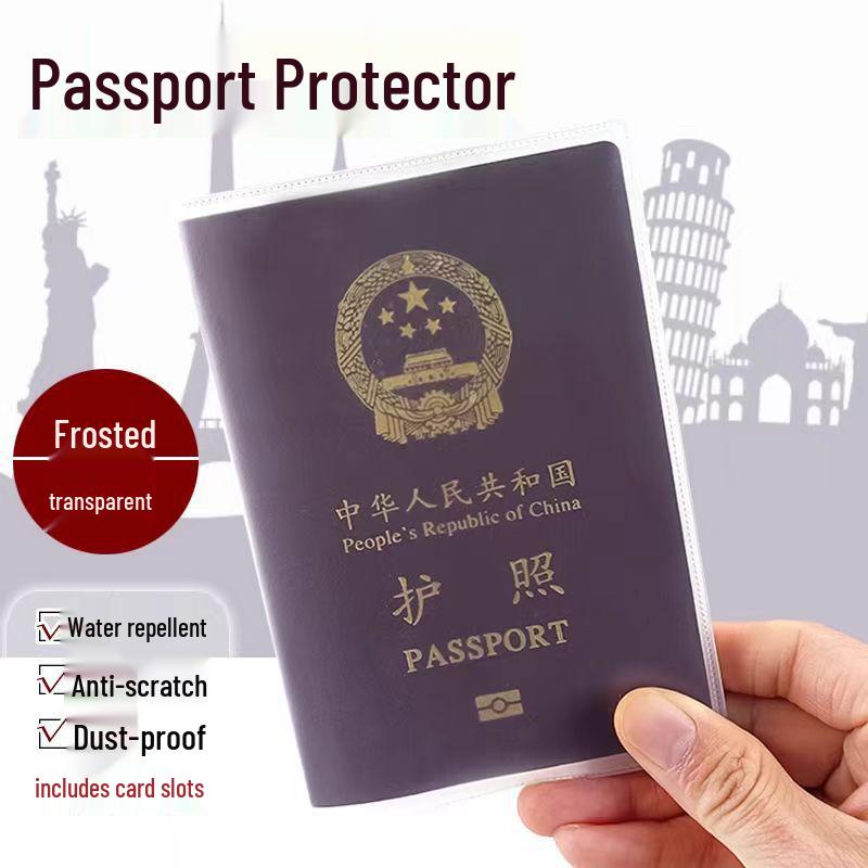 Thickened Transparent Waterproof Passport Holder and Document Bag