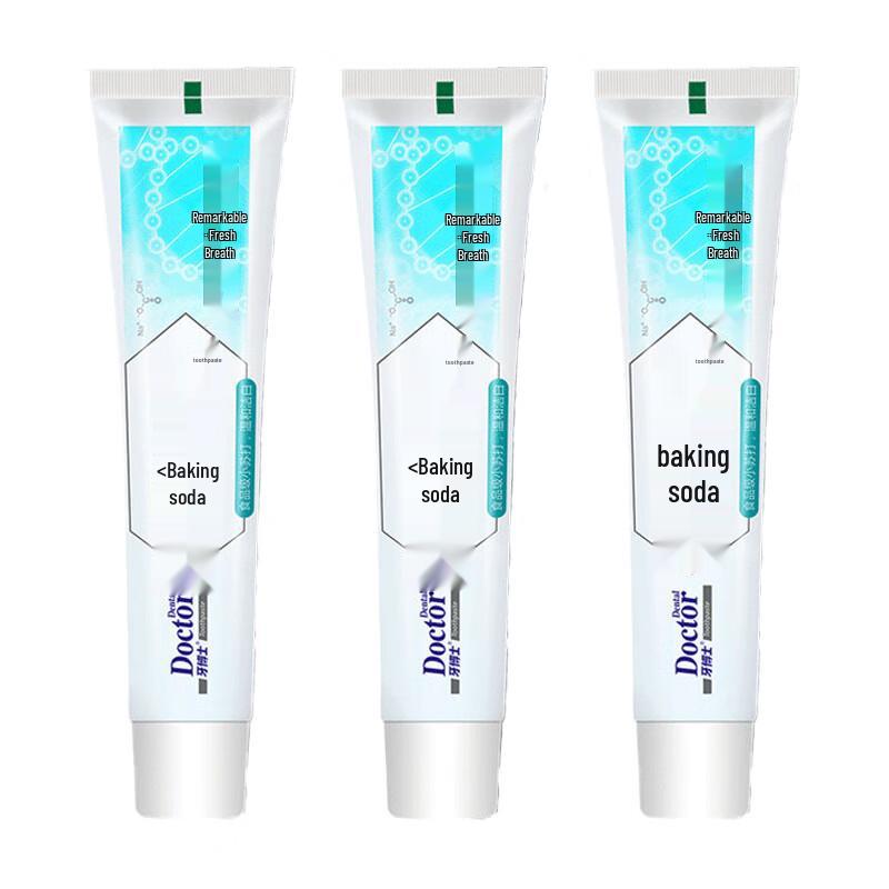 Tooth Doctor Backpulver-Zahnpasta, 3er-Pack