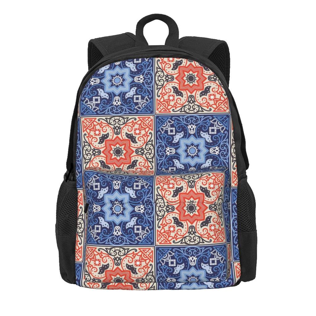 Abstrakter ethnischer aztekischer Rucksack Schwarz und Weiß Camping-Rucksäcke Damen Herren Kawaii Schultaschen Hohe Qualität Weicher Rucksack