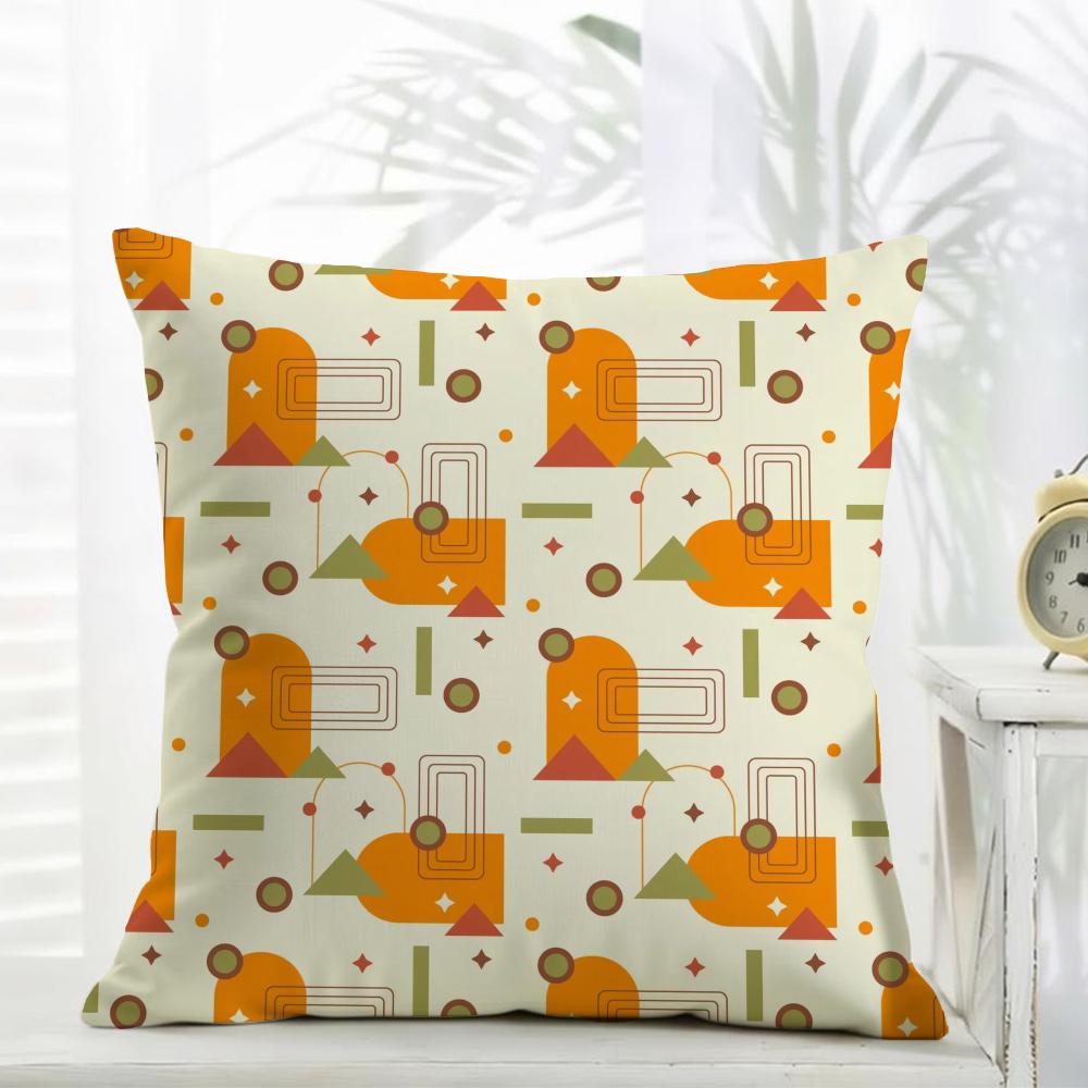 Boho Plant Nordic Cushion Cover Comfort Daily Washable Linen Soft for Sofa Bed Home Room Decor