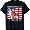 One Nation Under God Pope Leo XIV Patriotic Christian Retro Unisex T-Shirt
