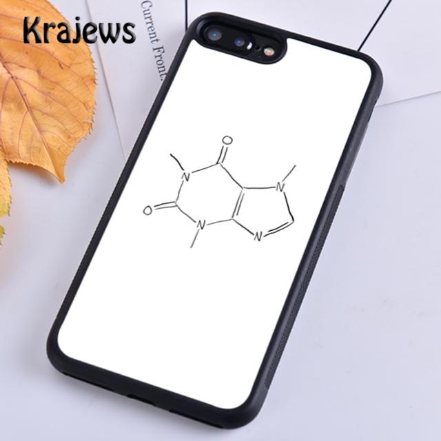 Krajews Wissenschaft Chemie Koffein Handyhülle Cover Für iPhone 14 5s 6s 7 8 plus X XR XS 11 12 13 pro max Samsung S21 S22 ultra