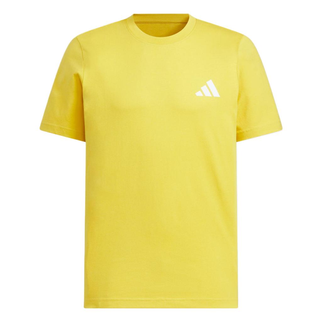 Adidas Graphic Short Sleeve T-Shirt Soft Skin-Friendly Solid Color Comfortable Lightweight Unisex Tops Yellow KC3061