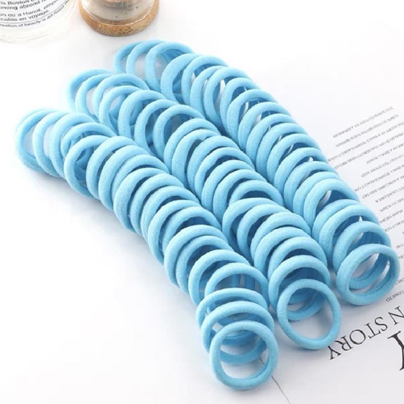 50/100PCS Nylon Elastic Hair Tie 5CM Rubber Band for Women Men Thin Hairbands Ponytail Holder Hair Accessories