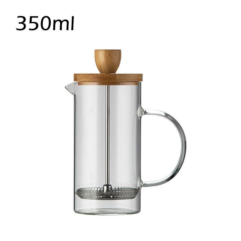 French Press Coffee Maker Classic Coffee Press Heat-Resistant Borosilicate Glass Coffee Pot Household Cold Brew Tea Pot