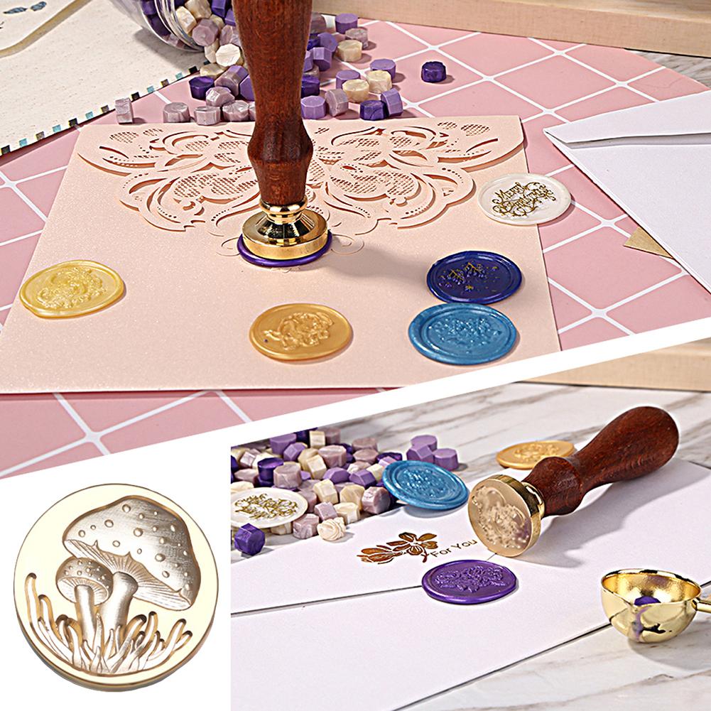 R# 25mm Copper Head 3D Relief Stamps Print Head DIY Manual Account for Wedding C