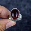 Mozambique Garnet Gemstone 925 Sterling Silver Jewelry Ring Size 8.5 MM-3442