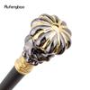 Golden Black Luxury Flower Handle Fashion Cosplay Walking Stick  Party Decorative Cane Elegant Crosier Knob Walking Stick 92cm