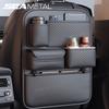 BFY1 SEAMETAL Multi-functional Car Seat Back Organizer High-Capacity Multi-Pocket Backseat Storage Bag Wear-Resistant Anti Kick Mat
