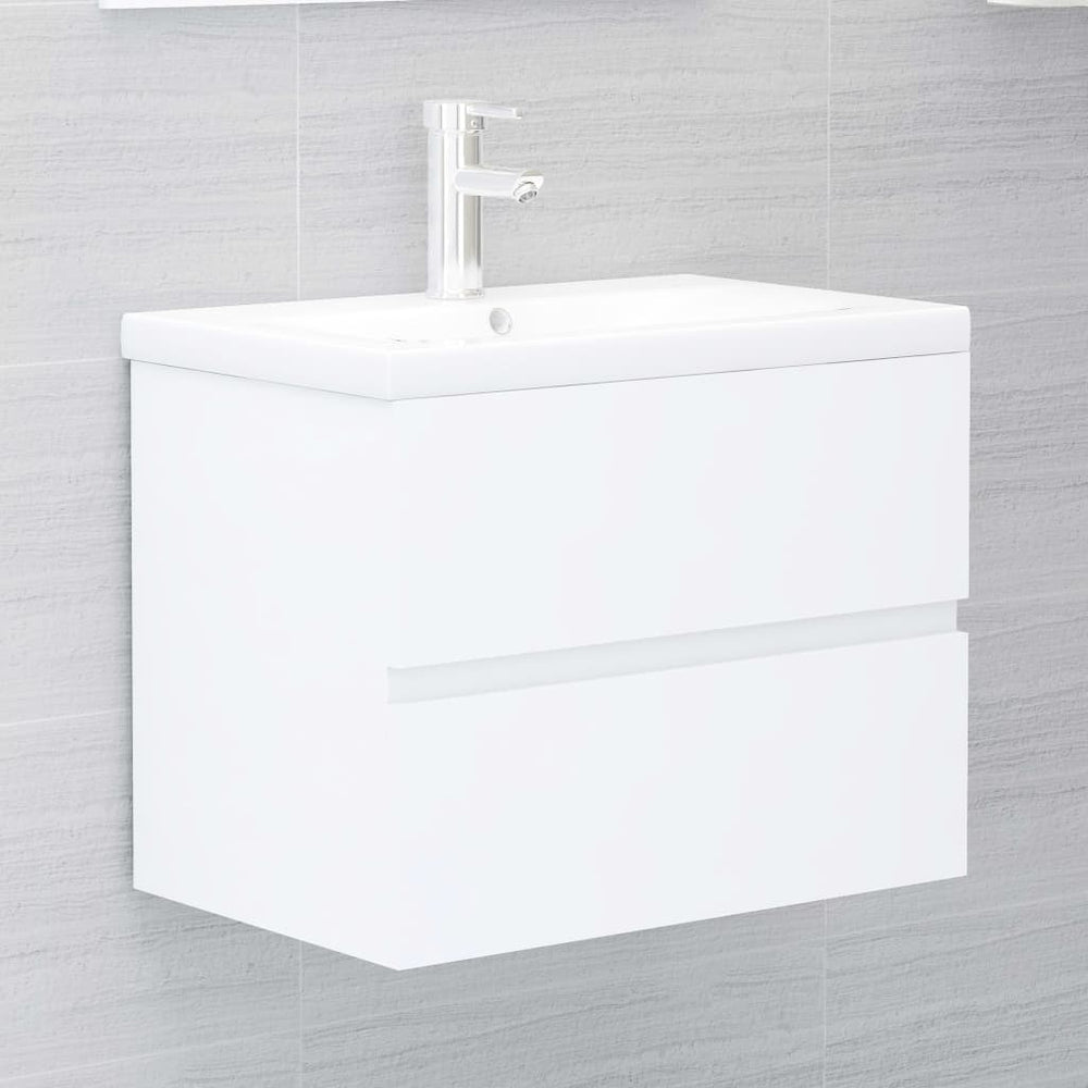 Armoire d'évier avec lavabo intégré  bois d'ingénierie