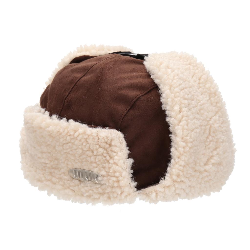 ULUK Essential Suede Sheepskin Trooper Hat_Brown