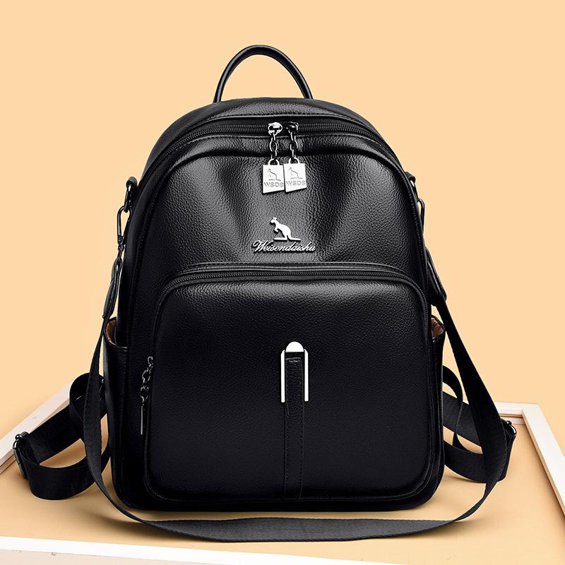 Dual-shoulder Bag Fashionable Daily Commuting Schoolbag Student High-end Large-capacity Travel Backpack