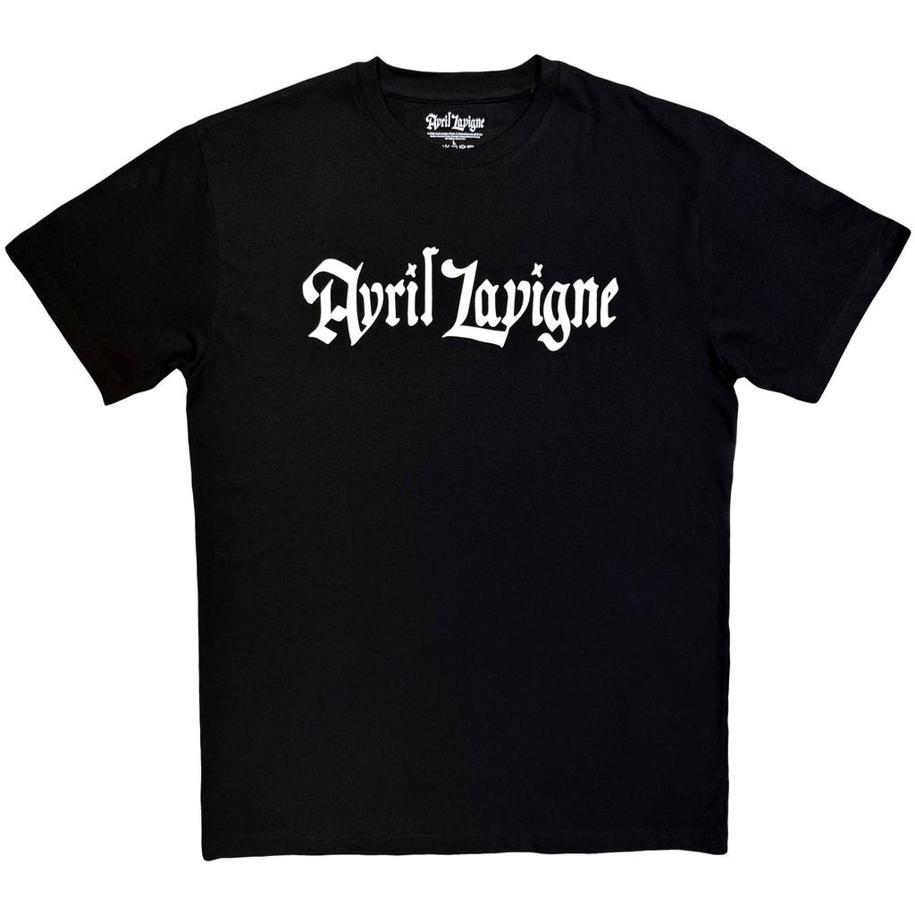 Avril Lavigne 'Logo Mono' (Black) Eco T-Shirt