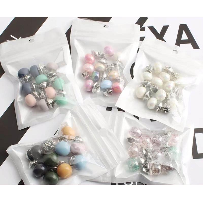 10Pcs Seam-free Brooches Jeans Invisible Buckles Nail Free Waist Clip Pins Detachable Adjustable Waist Button Tools