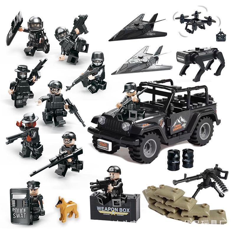 Police & Military Drone Weapon Building Blocks Kit