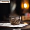 111ml Gilt Rust-glazed Auspicious Dragon Teacup Boutique Tea Bowl Mug Tea-tasting Smelling Cup Chazhan Master Cups Teaset Craft