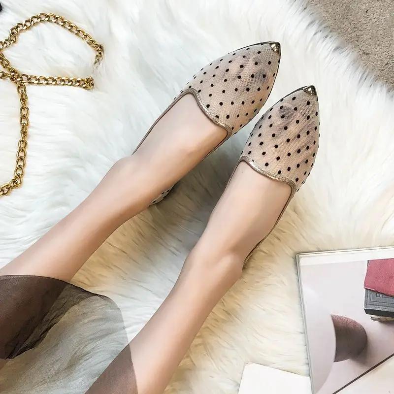 Fashion Ladies Footwear Low Heel Elegant Sexy Pointed Toe Slip On Promotion Spring 2025 Trend Offer Beau Today Social Women's Flat Shoes