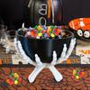 3D Print Skeleton Hands Bowl Multi-Purpose Skeleton Candy Bowl Detachable Gothic Halloween Organizer for Home Decoration