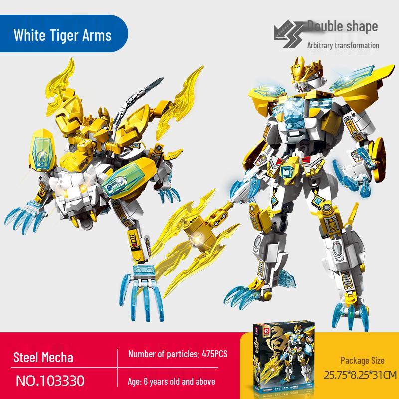 Senbao Azure Dragon Mecha Puzzle - Children s Assembly Toy for Boys