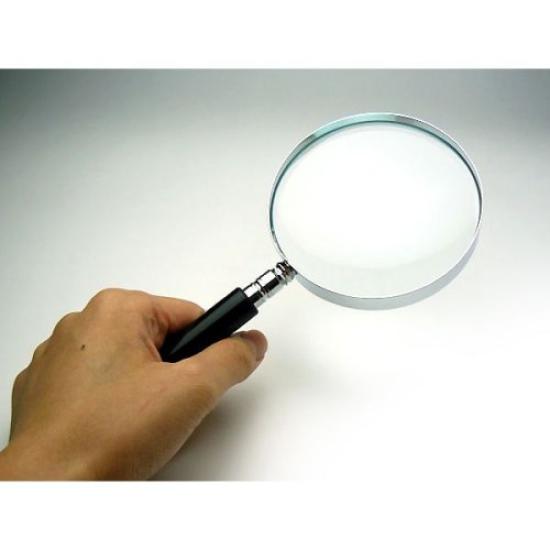 Clear Optics Handheld Magnifying Glass with 2.5x Magnification, 90mm, R-90