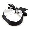 Flirting Blindfold Soft Silk Satin Eye Patch Mask Ribbon Bondage Sex Products Double Layer