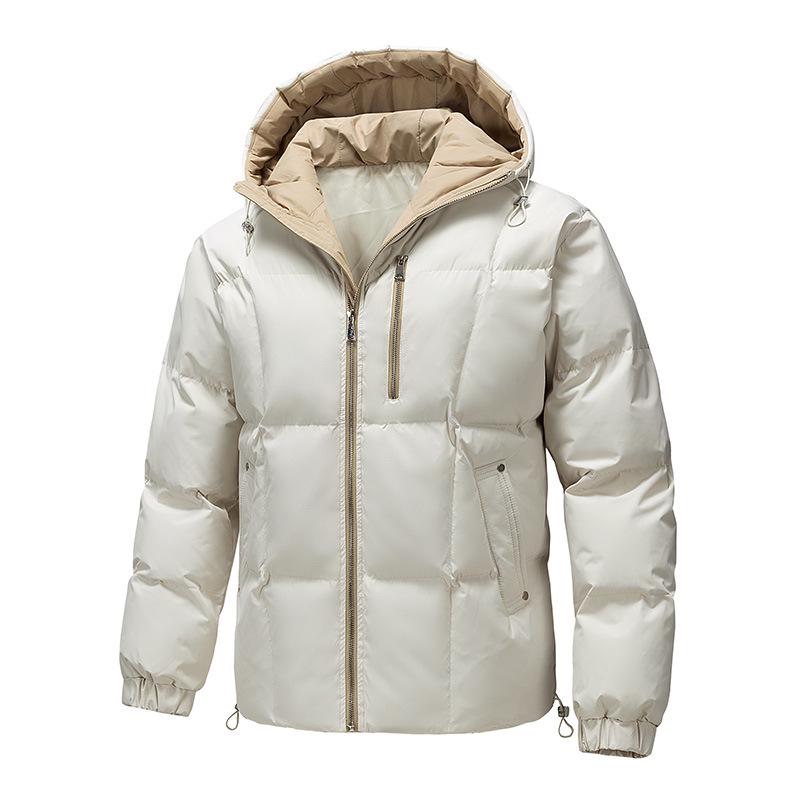 Men's Winter Hooded Cotton Jacket - Trendy Youth Cross-Border Windbreaker