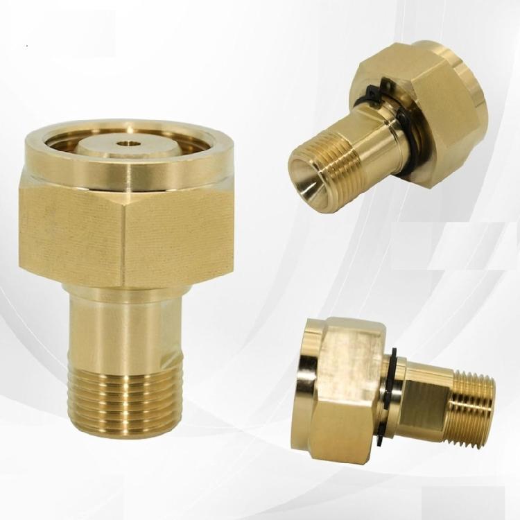 Portable Sturdy Acetylene Cylinders Adapter CGA 520 to CGA 200 Enhances Work Efficiency for Regulator Fittings