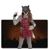 Werwolf Wolf Kostüm mit Handschuhen, Wolfsmaske und Schwänzen Alles in Einem Verkleidungs-Zubehörset für Erwachsene Kinder