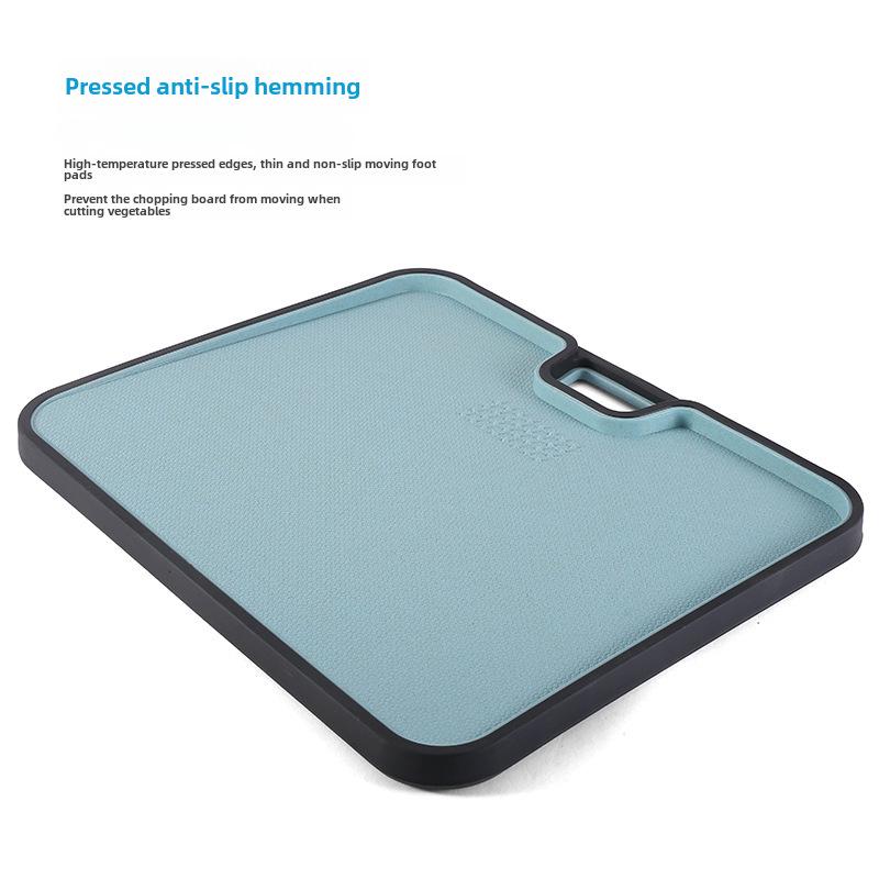 FDA-Approved Wheat Straw Plastic Double-Sided Cutting Board for Meat, Vegetables, and Fruits
