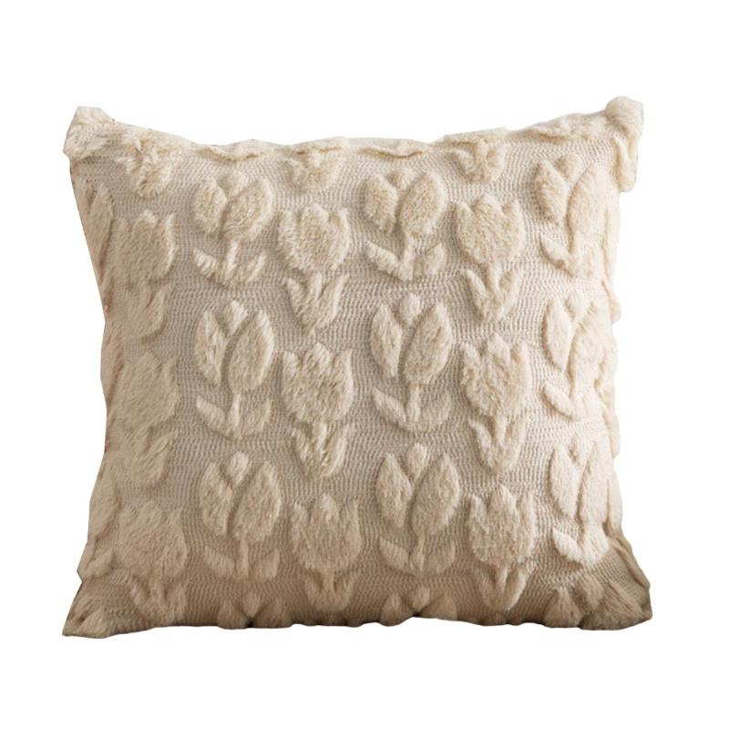 

Роскошная пушистая наволочка из искусственного кроличьего меха для дивана, гостиной, мягкий декоративный чехол для подушки, легко чистить и ухаживать хаки