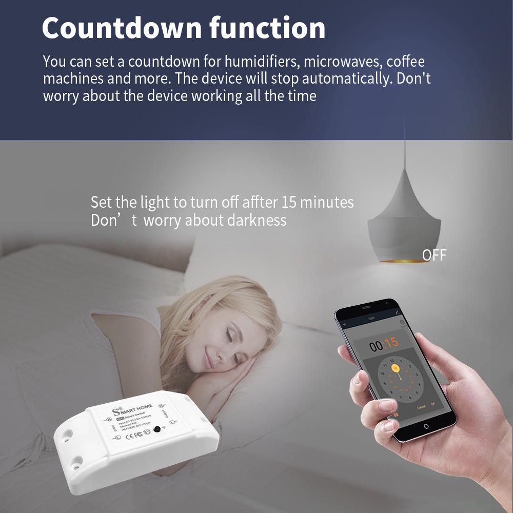 Tuya Smart Mini WiFi Schalter mit Sprach- & App-Steuerung